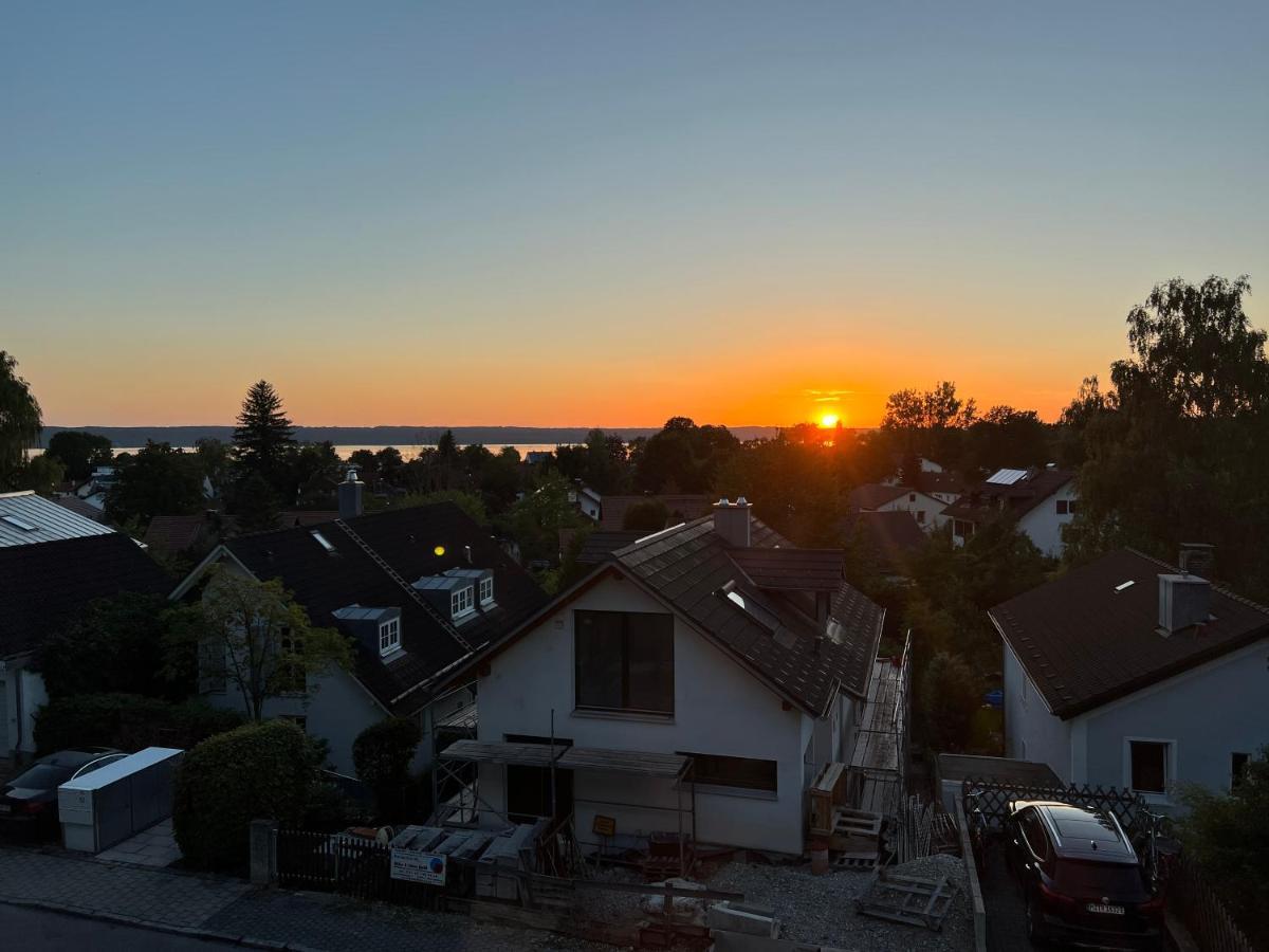 Sunset I Lakeview I Bbq Ღliboria Herrsching am Ammersee Exteriör bild